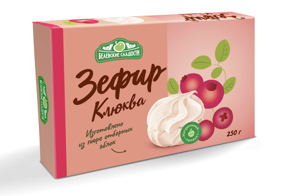  Зефир белевский "Клюква" 250г в Октябрьске