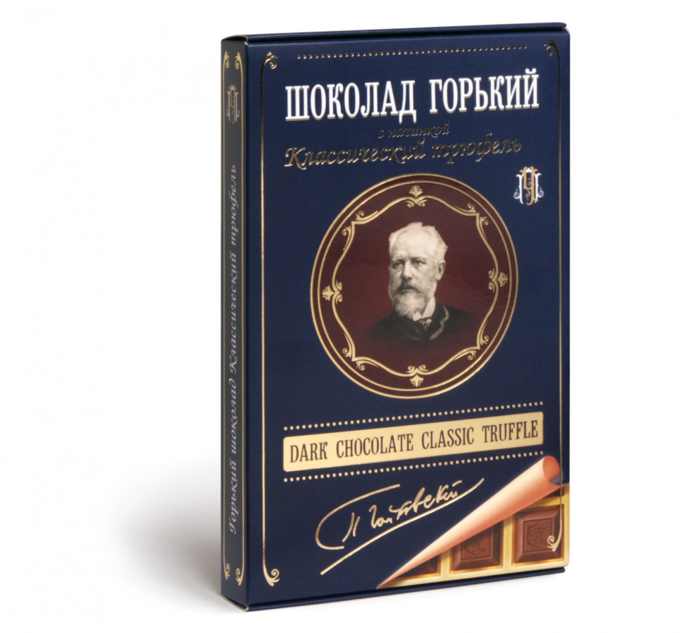  Фабрика Томер  Горький шоколад ТРЮФЕЛЬ классический (Чайковский), 112г в Октябрьске
