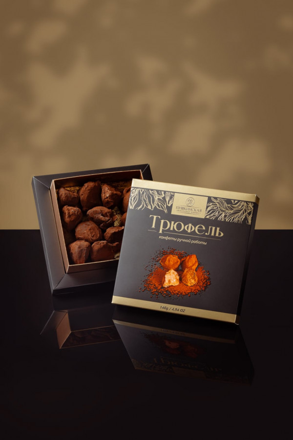 №1 Пушкинская фабрика Конфеты Трюфель, 140г в Октябрьске