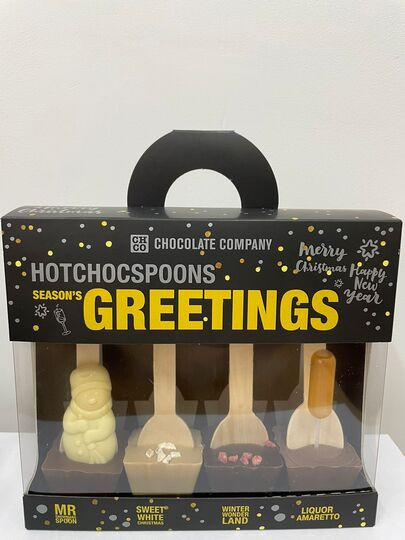  TM LORD Набор шоколадных ложек «SEASON`S GREETINGS» (4 ложки по 50 гр), 200гр в Октябрьске