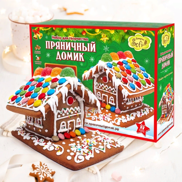 №1 Набор для творчества "Пряничный домик", 1050г   в Октябрьске
